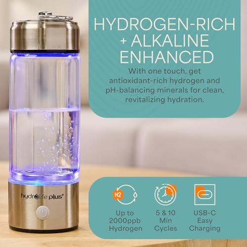 Lifepro HydroLife Hydrogen Water Generator Portable Bottle with SPE/PEM - Image 3