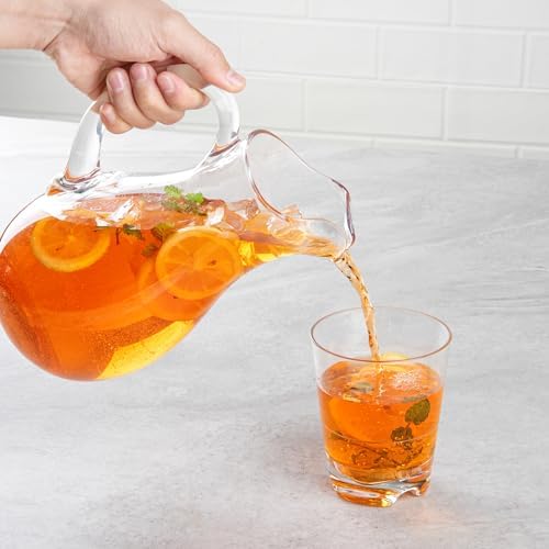 Restaurantware 57 oz Clear Polycarbonate Water Pitchers, 9 1/2 In, 1 Ct - Image 5