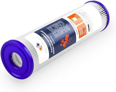 Aquaboon 20 Micron Pleated Sediment Filter Cartridge 10" x 2.5" Whole House Water Filter Replacement Compatible with WFPFC3002, WHKF-WHPL, 6-Pack - Image 6