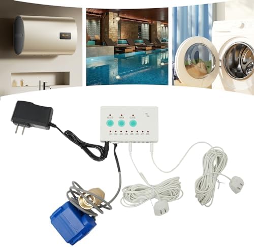Water Leak Detector with Sensors and Valve, Automatic Water Leak Shut Off Valve System for Laundry, Kitchens, Bathrooms, Swimming Pools, Warehouses - Image 2