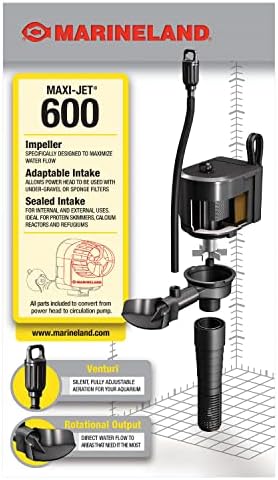 Marineland Maxi-Jet 600, Multi-Use Water Pump And Power Head, Fully Convertible (ML90510), 160/750 GPH (Pack of 12) - Image 2
