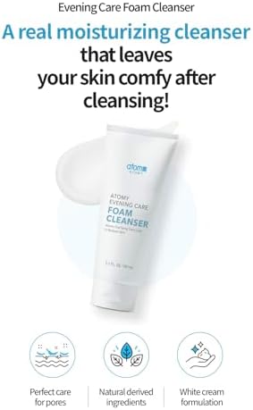 Evening Care Foam Cleanser 150 mL (5.1 fl oz), Pack of 2 | Creamy Moisturizing Lather | Thorough Makeup & Impurity Removal - Image 2