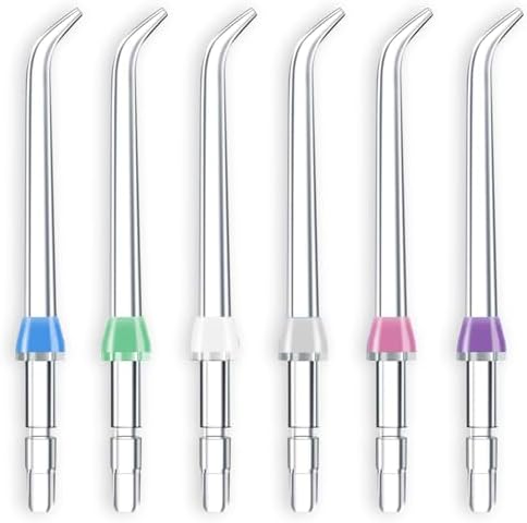 Flosser Replacement Tips for Waterpik Water Flosser, Reach Flosser Refill Heads Replacement Heads for Waterpik, Compatible with Waterpik Oral Irrigator & Dental Flosser(6 Classic Jet Tips) by RAXSEG