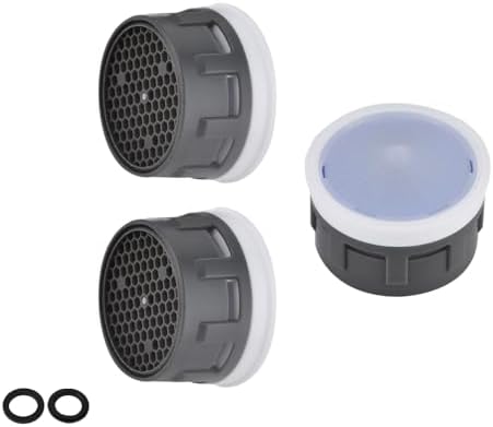 JQK Faucet Aerator, 1.0 GPM Flow Retrictor Insert Faucet Aerators Replacement Parts Bathroom 3 Pack, Standard Size, FAN10-P3 by Homeimprovement
