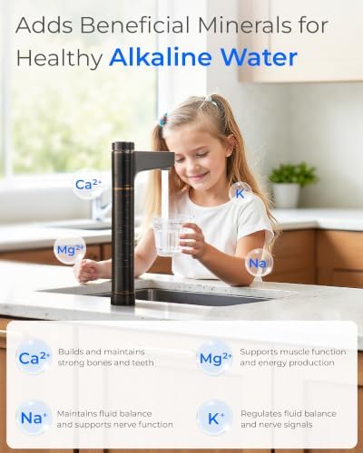 Waterdrop X12Alkaline Mineral Reverse Osmosis System 1200 GPD Bronze Faucet - Image 5