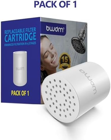 15 Stage Shower Filter Cartridge,High output Universal replacement filter cartridge, Remove Chlorine Heavy Metals and Other Sediments, Reduces Dry Itchy Skin Dandruff BWDM.Pack of 1 - Image 6