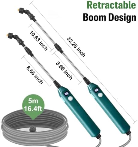 Battery Powered Sprayer Wand, 32" Electric Weed Sprayer Telescopic Wand - Image 5