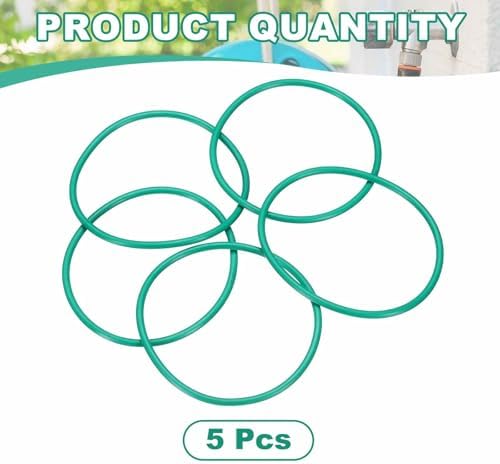 HARFINGTON 5 Pcs Fluorine Rubber O-Rings 60mm OD 55.2mm ID 2.4mm Width Round Sealing O Ring Seal Gasket for Industrial Engines Plumbing Faucet Hose Automotive - Image 3