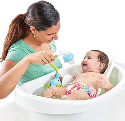 Yookidoo Baby Bath Shower Head - Elephant Water Pump and Trunk Spout Rinser - for Newborn Babies in Tub Or Sink - Image 4