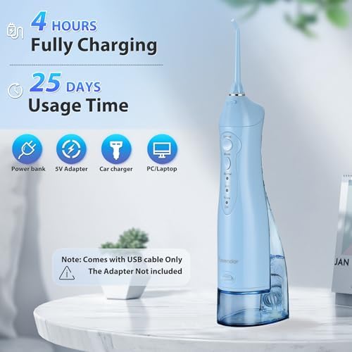 TOVENDOR Electric Water Flosser, Cordless Dental Oral Irrigator for Teeth - Image 3