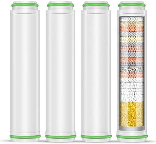 PWERAN Shower Filter for Handheld Shower Head, 4 Pack 18 Stage Replacement Filters for Hard Water Remove Chlorine and Harmful Substances by Sipaote