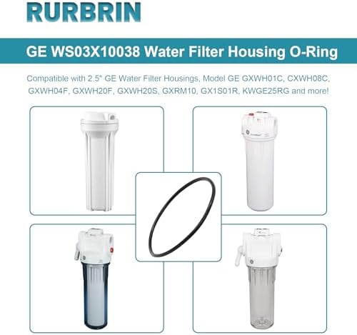 GE WS03X10038 O-Ring Replace for KWGE25RG, Compatible with GXWH01C, CXWH08C, GXWH04F, GXWH20F, GXWH20S, GXRM10 & GX1S01R 2.5 Inch Water Filter (4/Packs) - Image 3