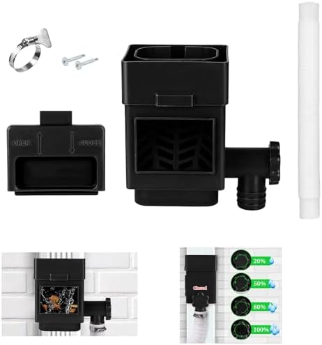 Rain Barrel Diverter Kit, Gutter Downspout Diverter, Black by XPINYT