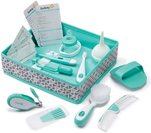 Safety 1st Nursery Care Health & Grooming Kit, Pyramids Aqua, One Size by Safety1st