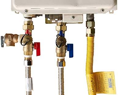 3/4 inch IPS Isolator Tankless Water Heater Service Valve Kit – 3/4'' FNPT X FNPT Thread Brass Isolation Set with Pressure Relief Valve | Pipe Fittings, Supplies & Spare Parts - Image 5