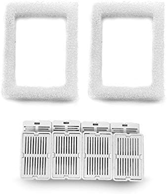 Wave and Cup Cake Porcelain Cat Fountain Filter 8 Carbon Filters 2 Foam Filters Ceramic Pet Fountain Water Dispenser Dog Fountain Replacement Filters(10PACK) - Image 6