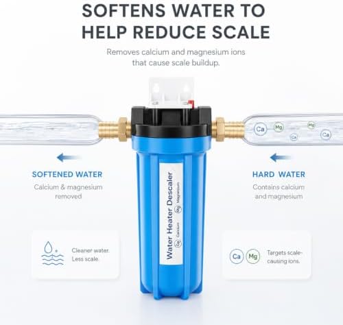 H&G Lifestyles Inline Water Softener for Water Heater, Scale Inhibitor - Image 5