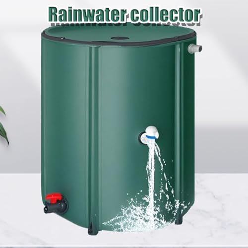 Outdoor Rainwater Collector Foldable Rainwater Harvesting System Eco Friendly Water Tank with Tap Filter Perfect for Garden Irrigation (380L) - Image 3