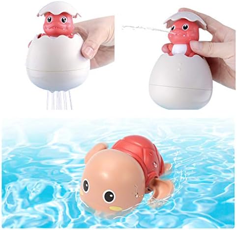 Bath Toys Bathtub Toys for Toddlers and Babies, Bath Tub Toy Set with Shower, Rubber Ducks, Floating Toys - Image 6