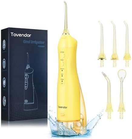 TOVENDOR Electric Water Dental Flosser Teeth Pick, Cordless Oral Irrigator by Tovendor