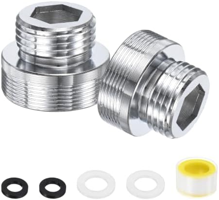 M METERXITY 2-Pack Faucet Adapter, M28 Male to G1/2 Male, for Kitchen by MMETERXITY