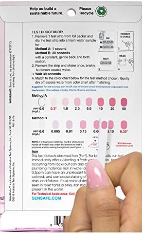 Industrial Test Systems 481146 Sensafe Iron (Ida's) Water Test Strips 30 Pack - Image 5