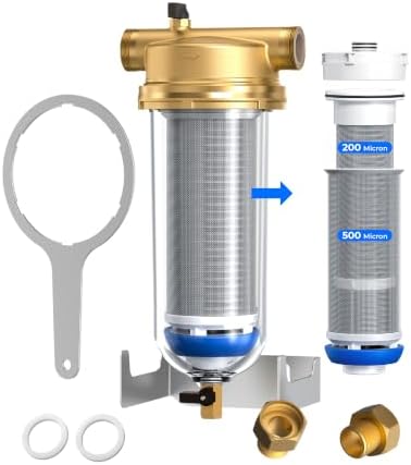 Waterdrop BG103 Mega Spin Down Sediment Filter, 500 + 200 Micron by Waterdrop