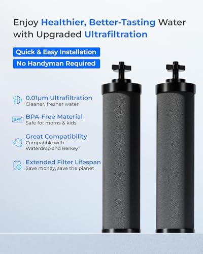 [Ultrafiltration] Waterdrop Water Filter, Replacement for Berkey® BB9-2® - Image 2