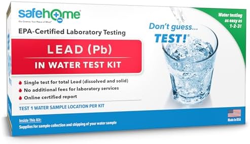 Safe Home Lead in Drinking Water Test Kit- in-Lab by SafeHomeWaterQualityTestKits