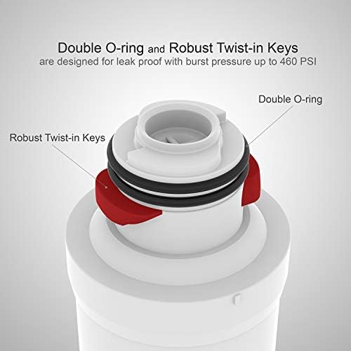 Metpure Drinking Water Quick Twist Replacement Water System Filter (W) for Refrigerator, Icemaker Filter Only, 11" x 2.5" - Image 5