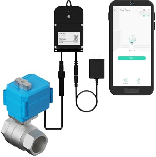 YoLink Water Shutoff Kit: 1.5" Stainless Ball Valve + Valve Controller by YoLink