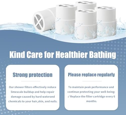 Shower Head Filter Replacement Compatible with Jolie, Mist&aguacero,5-Pack - Image 5