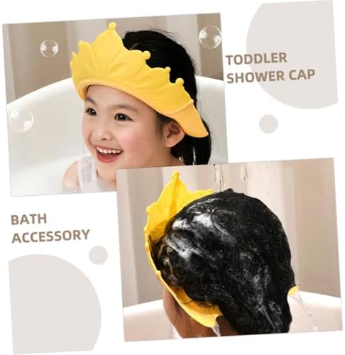 Toddler Crown Shower Cap 3pcs Adjustable PP Tpe Water Shield - Image 3