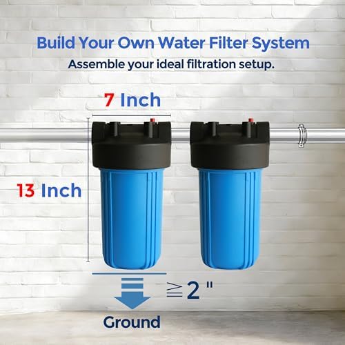 WH-10HD 10" x 4.5" Whole House Water Filter Housing - Image 6