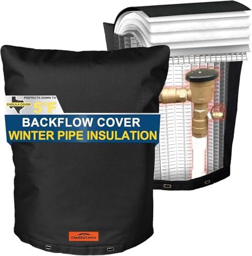 24"x36" Insulated Backflow Cover, Black, 7-Layer by CholilaCover