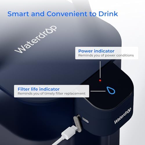 Waterdrop ED01B Electric Water Filter Pitcher, NSF/ANSI 42&53&401&372, Blue - Image 5
