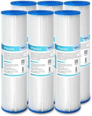 Membrane Solutions 5 Micron 10"x2.5" Pleated Sediment Water Filter by MembraneSolutions