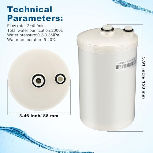 Qualirey 1 Pack Premium Filter Replacement Compatible with HG-N Type Water Ionizer, NSF 372 Certified, Compatible with Enagic Kangen LeveLuk SD501, JrIV, KANGEN 8(Not Original Type Before 2010) - Image 2