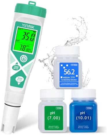 YINMIK pH Meter Salinity Tester pH Salt Meter with pH Salt Solution by YINMIKWaterTester