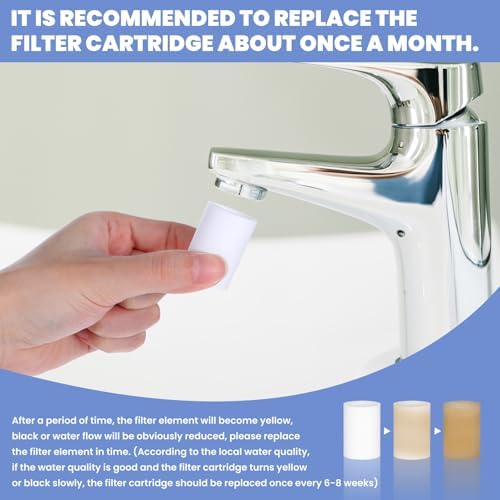 8 Pcs Faucet Filter Purifier Replacement for Bathroom Sink/Kitchen Sink with PP Cotton for Faucet Extender Faucet Water Filter Improve Water Quality Filter Sediment Rust Insect Eggs - Image 5
