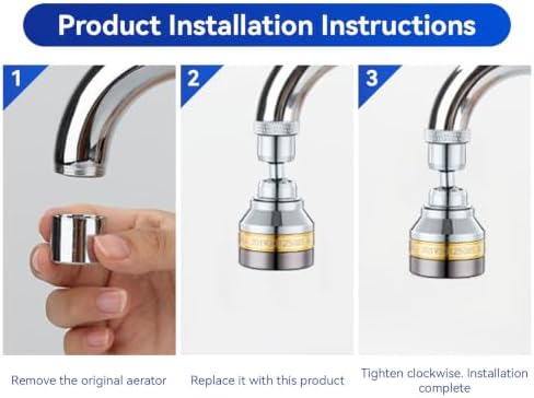 Sink Faucet Sprayer Attachment, Rotatable Faucet Sprayer Head - Image 4