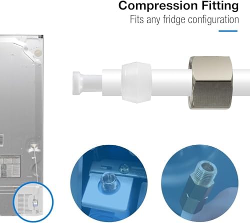 iSpring ICEK Ultra Safe Fridge Water Line Connection and Ice Maker Installation Kit for Reverse Osmosis RO Systems & Water Filters, 1/4", 20 feet - Image 2