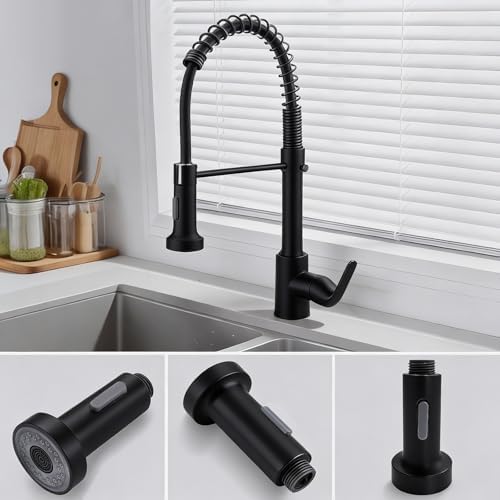 Kitchen Faucet Head Replacement with 2 Modes, Pull Down Spray Head for Kitchen Faucet, Kitchen Sink Sprayer Replacement Compatible with Moen, American Standard, Kohler Faucets - Image 7
