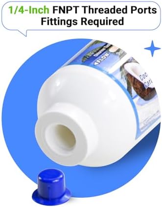 PureT Compact Inline GAC Filter, 2"x6", 1/4" NPT Thread - Image 2