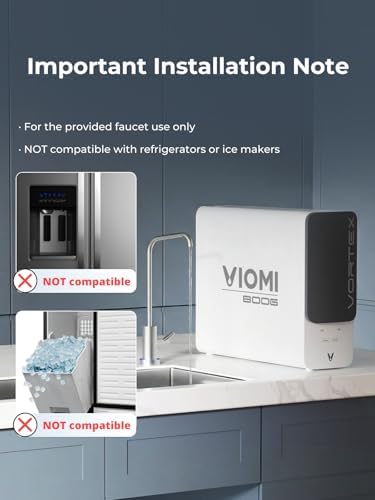 VIOMI V8 Reverse Osmosis Water Filtration System, Tankless 800GPD RO Filter - Image 5