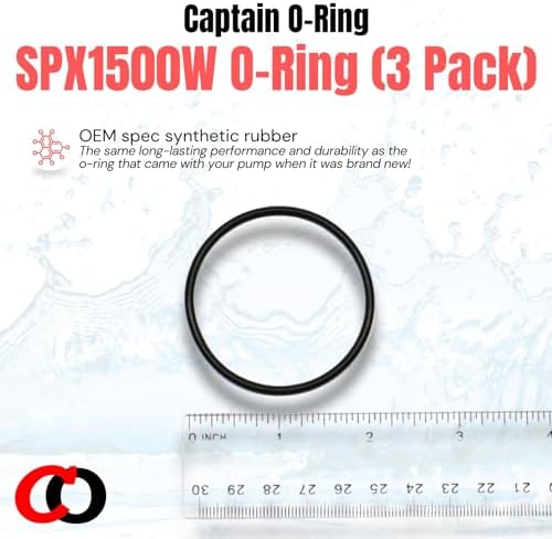 Captain O-Ring – Replacement SPX1500W Strainer Housing O-Rings for Hayward Power-Flo Filter Pump SP1500 SP1580 SP1705 SP1780 etc (3 Pack) - Image 5