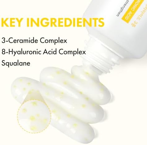 TOSOWOONG Ceramide Barrier Cream for Dry & Sensitive Skin, Hydrating, Dewy - Image 4