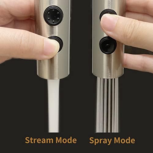 Kitchen Sink Faucet Sprayer Head, 2 Functions Sprayer Attachment for Faucet,Pull Down Faucet Head Replacement Part, G 1/2 Pull Out Spray Head for Kitchen Faucet Tap Sprayer Spout - Image 5