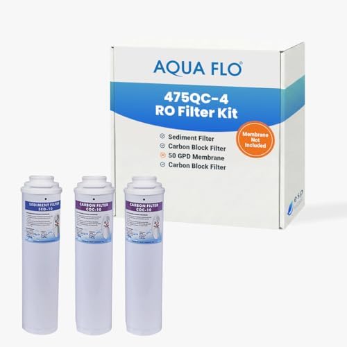 Aqua Flo 475QC-4 Reverse Osmosis Filter Replacement Kit without Membrane by ESPWater