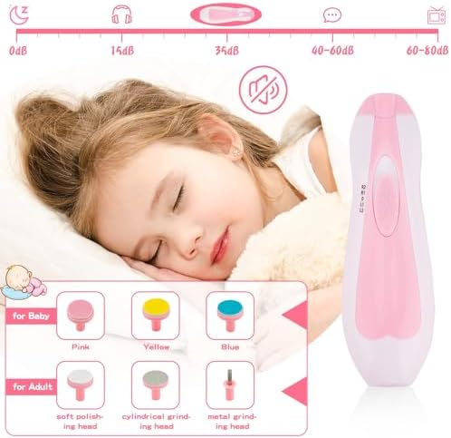 Baby Healthcare and Grooming Kit,22 in 1 Baby Electric Nail Trimmer Set, Baby Grooming Kit,Newborn Nursery Health Care Set,Infant Comb,for Newborn Infant Toddler Kids (Pink) - Image 2